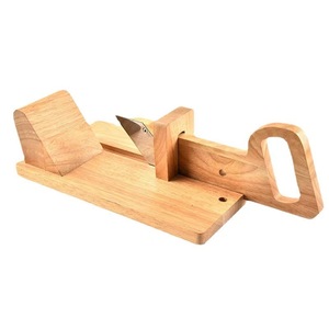 Wood Push Pull Ham Slicer Manual Solid Wood <b>Meat</b> <b>Poultry</b> Tool Natural Color Eco Friendly - Product Image 3