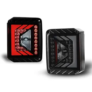 Fanale posteriore a LED Fit WOLFSTORM 2007-2018 JK/JKU luci posteriori a LED lente fumogena di ricambio per Jeep Wrangler JK/JKU dal 2007 al 2018