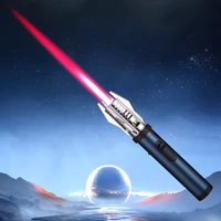 Allumeur Portable Flamme Rouge Pistolet Gonflable Torche Logo Personnalisé Coupe-Vent Direct Utilisation En Plein Air Allume-cigare pour Cigares