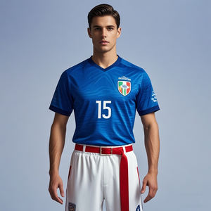 ชุดกีฬาฟุตบอลผ้าแห้งเร็วเสื้อเจอร์ซีย์เสื้อเจอร์ซีย์ดีไซน์ตามสั่งแบบ2022 - Product Image 1