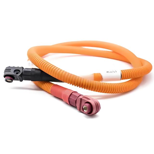 Power Energy Storage High Current Connector Cable 1 Pin 90 Plug to Plug 8mm PC 200A 50mm2
