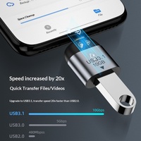 Hochgeschwindigkeits-Audio/Video USB 3.1 zu Typ-C Adapter Lade- und Datenübertragungskonverter 10 Gbps USB Stecker/Buchse Ausgang