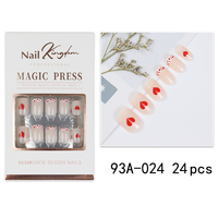 Designer de luxe personnalisé Nail Art pressé court faux acrylique marque privée ongles faux porter armure Ballet pointe française presse sur les ongles