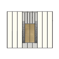 Calentador de Ambiente de Cerámica y Aluminio de 2000 W, Blanco, de Pared, con Calefacción por Inercia, Temporizador Digital Programable, Pantalla LCD Negra, Botón Táctil