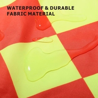 Pack de 2 drapeaux d'arbitre de football avec tube en acier et sac de rangement Oxford pour entraînement et match en extérieur