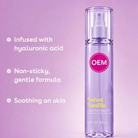 Spray corporel en gros pour femmes, parfum longue durée Velours Vanille, hydratant à l'acide hyaluronique, doux et gourmand