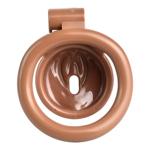 FRRK Skin Color Pussy Design Chastity Device Cock Cage Penis Lock in Lust <b>for</b> <b>Men</b> Bdsm Bondage Lock Chastity Cage Sex <b>Toys</b> - Product Image 5