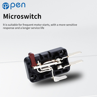 Sensor Level air sakelar Float karet silikon/PP persegi Mini terbuka dengan palu berat dan kabel 2/3m