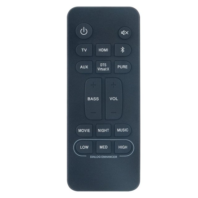 RC-1236 RC1236 Replacement Remote Control Work for Denon Soundbar System DHT-S216H DHT-S216 DHTS216 DHTS216H