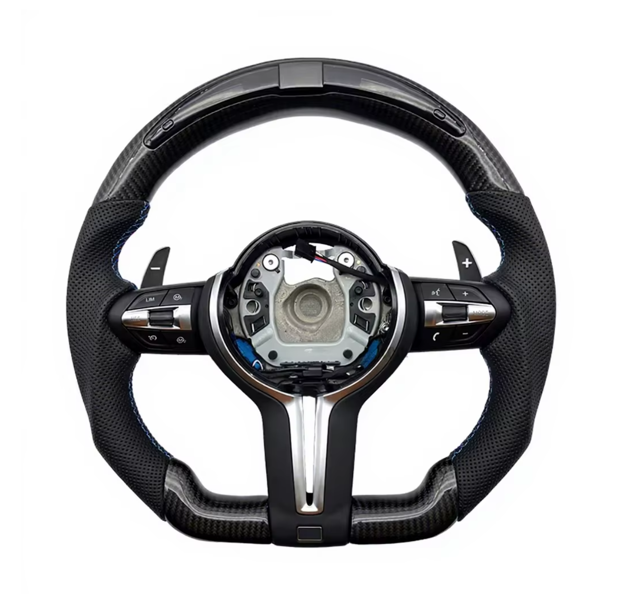 f10 Carbon+Leather+Led+M Stitching+Buttons Paddles