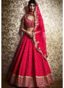 Elegante y hermoso vestido Lehenga Choli con bordado pesado zardozi trabajo para fiesta/boda-2019 - Product Image 3