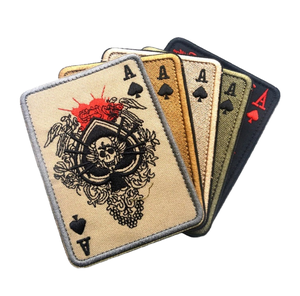 Parche Táctico de Moral <span class=keywords><strong>Death</strong></span>, PVC 3D Chenille, Cuadrado, 10x7.5cm, con Gancho y Bucle, Lavable, para Mochilas de Exterior - Product Image 1