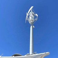 Éolienne à axe Vertical avec grille et pales intérieures, générateur éolien de couleur blanche, 96V, 220V, 380V, 15kw