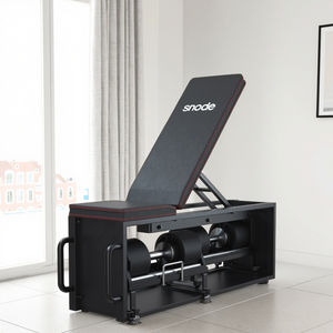 Snode 4-en-1, rack de <span class=keywords><strong>musculation</strong></span> réglable avec câble croisé, pliable, en acier allié durable, équipement de salle de sport à domicile, <span class=keywords><strong>banc</strong></span> de sécurité portable - Product Image 1