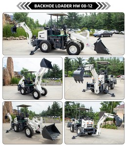 4x4 máy kéo nhỏ gọn backhoe mini loader Mini Máy kéo với backhoe và kết thúc trước loader - Product Image 2