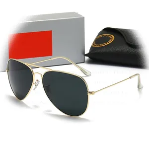 Lentes Designer Men Women Metal UV400 Eyewear Classic Brand Eyeglasses Tac Lens Sunglasses De Sol Custom LOGO 3025 Luxury CE