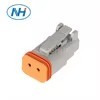 Conector hembra de 2 vías con enchufe automático de 2 pines, carcasa de nailon, conectores automáticos Deutsch DT de 2P