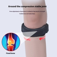 Bande de genou en néoprène OEM, protection professionnelle, respirante, fermeture élastique, genouillère de sport pour hommes/femmes, course à pied