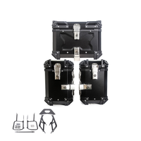 HSM pour 1300GS Top Case en alliage d'aluminium pour moto, porte-bagages 38L 45L de capacité pour rénovation/mise à niveau