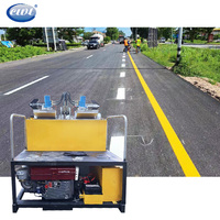 Préchauffeur de peinture thermoplastique pour marquage routier 1200 kg, double cylindre, allumage à un bouton, moteur diesel, facile à utiliser