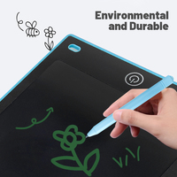Tablette d'écriture numérique bleue Portable de 8.5 pouces pour enfants LCD planche à dessin électronique boîte emballée en plastique pour Graffiti