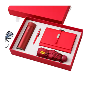 Set Regalo Personalizzato con Quaderno, Penna, Ombrello e Tumbler con Display Intelligente per Promozione Aziendale, Spedizione Gratuita - Product Image 1
