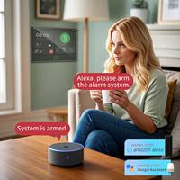 Écran tactile intelligent de 7 pouces WIFI + système d'alarme antivol 4G hôte d'application de sécurité à domicile avec matériau ABS pour la sécurité à domicile