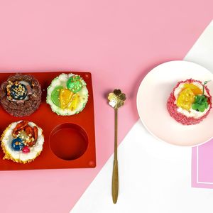 Moldes de silicona <span class=keywords><strong>para</strong></span> galletas de <span class=keywords><strong>chocolate</strong></span> <span class=keywords><strong>para</strong></span> <span class=keywords><strong>oreo</strong></span> cupcakes pudín Mini jabón-cilindro redondo herramientas <span class=keywords><strong>para</strong></span> pasteles - Product Image 4
