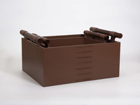 Cesta de almacenamiento de Y-92, organizador de archivos de oficina, decoración, soporte de almacenamiento, cesta de cuero, cesta colgante con mango