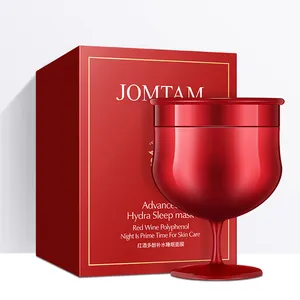 JOMTAM OEM fabricante refrescante Corea hidratante jalea máscara facial vino rojo gel dormir máscara