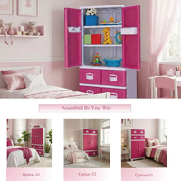 Conteneur de rangement pliable multifonctionnel en plastique empilable avec tiroir à motif rotin et barre de suspension pour vêtements pour la maison