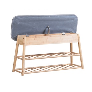 Cheap Space Saving 2 Tier Design Easy Assemble <strong>Storage</strong> Organizer Bamboo Shoe Rack with <strong>Seat</strong>, Shoes <strong>Storage</strong> <strong>Bench</strong> - Product Image 2