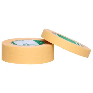High Temperature yellow automotive paper masking tape automobile car painting masking tape 1 inch