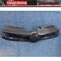 Accessoires Supérieurs de Capot de Radiateur de Calandre Centrale de Pare-chocs Avant en Fibre de Carbone pour VW Golf MK6 2009-2013, Modèles GTI/Forge