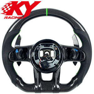 Volant de voiture sport en fibre de carbone personnalisé pour Mercedes-Benz AMG W204 W205 W221 W117 W166 W222 C43 C63 C180 - Product Image 1