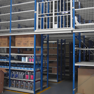 Soffitta mezzanino in acciaio fibbia Loft portatile scale scaffali Multi-livello Rack di stoccaggio sistemi per la conservazione del pavimento