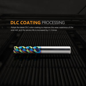 <strong>End</strong> <strong>Mill</strong> Suppliers Ultra-high Hardness DLC Solid Carbide Corner Radius <strong>End</strong> <strong>Mills</strong> - Product Image 4