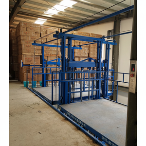 Elevador Hidráulico de Carga Tipo Riel Guía con Certificación CE, Elevador Vertical Fijo para el Transporte Eficiente de Materiales Entre Pisos - Product Image 4