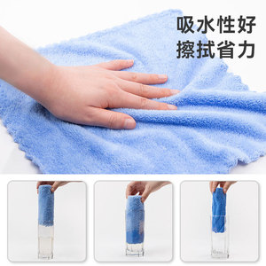 Paño de Limpieza de Microfibra Rectangular de Color Sólido, Grueso, para Uso en la Cocina, QPMB-079A, Origen Suzhou - Product Image 4