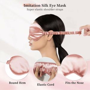 Factory Wholesale 6A Grade 100% Mulberry <b>Sleep</b> Eye <b>Mask</b> 16/19/22 Momme Embroidered Silk Eyemask With Gift Box Custom Logo - Product Image 2