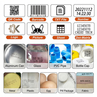 Imprimante à jet d'encre portable miniature intelligente 12,7 mm Lot Code-barres Date d'expiration Code QR pour boîtes en carton Bouteilles Bouchon Sac en plastique