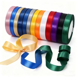 Tùy Chỉnh 8 Mm Rộng Giáng Sinh Ribbon Rắn Màu Sắc Thường Xuyên Chất Lượng Giá Thấp Gói Quà Tặng Cho Nhà Dệt May Giày Dệt - Product Image 1