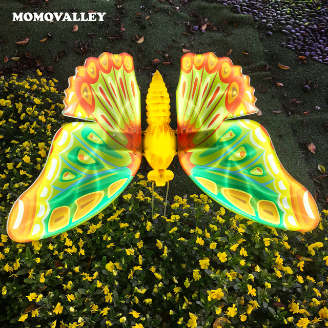 Momovalley 74CM Moving Butterfly Drone Led Light Show IP65 Waterproof Outdoor Decoration for Event Stage Backdrop Commercial Use