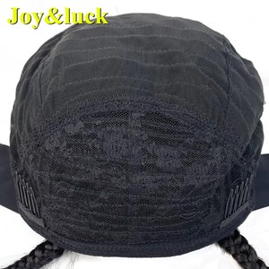 Vente en gros Perruques Bandeau pour Femmes Mi-longueur Droite Naturelle Couleur Noire Afro Doux Yaki Synthétique Perruque Fabriquée à la Machine pour Femme - Product Image 6
