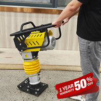 Compacteur de sol vibrant à moteur essence 6,5 CV à haute efficacité opérationnelle pour la construction
