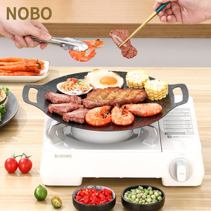 Corea antiaderente in ghisa per barbecue padella per cottura in <span class=keywords><strong>pietra</strong></span> per uso medico teglie da campeggio all'aperto pentole in metallo - Product Image 6