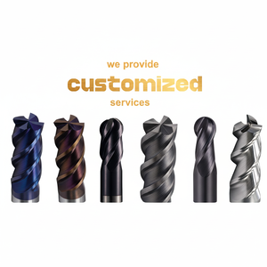 Herramienta de Carburo de Tungsteno para Grabado, 4 Filos, Recubrimiento de TiCN/Tin, para Mecanizado CNC, Personalizable OEM/ODM - Product Image 1