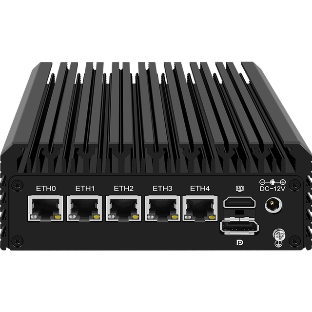 Zynshield Intel J6426 with Pfsense Ubuntu Linux 5*2.5g Rj45 Ethernet Ports VPN Firewall Industrial Use US/EU Plugs