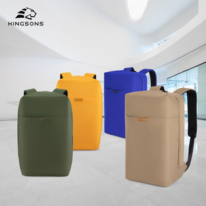 Kingsons <b>Laptop</b> <b>Backpack</b> 20-35L Water Resistant Unisex Everyday Use Yellow Green Blue Khaki Solid Color Shoulder Straps - Product Image 5