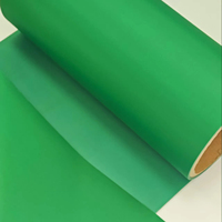 Tissu isolant thermofusible vert à base de PET avec adhésif thermofusible TPU pour isolation électrique et matériau de joint